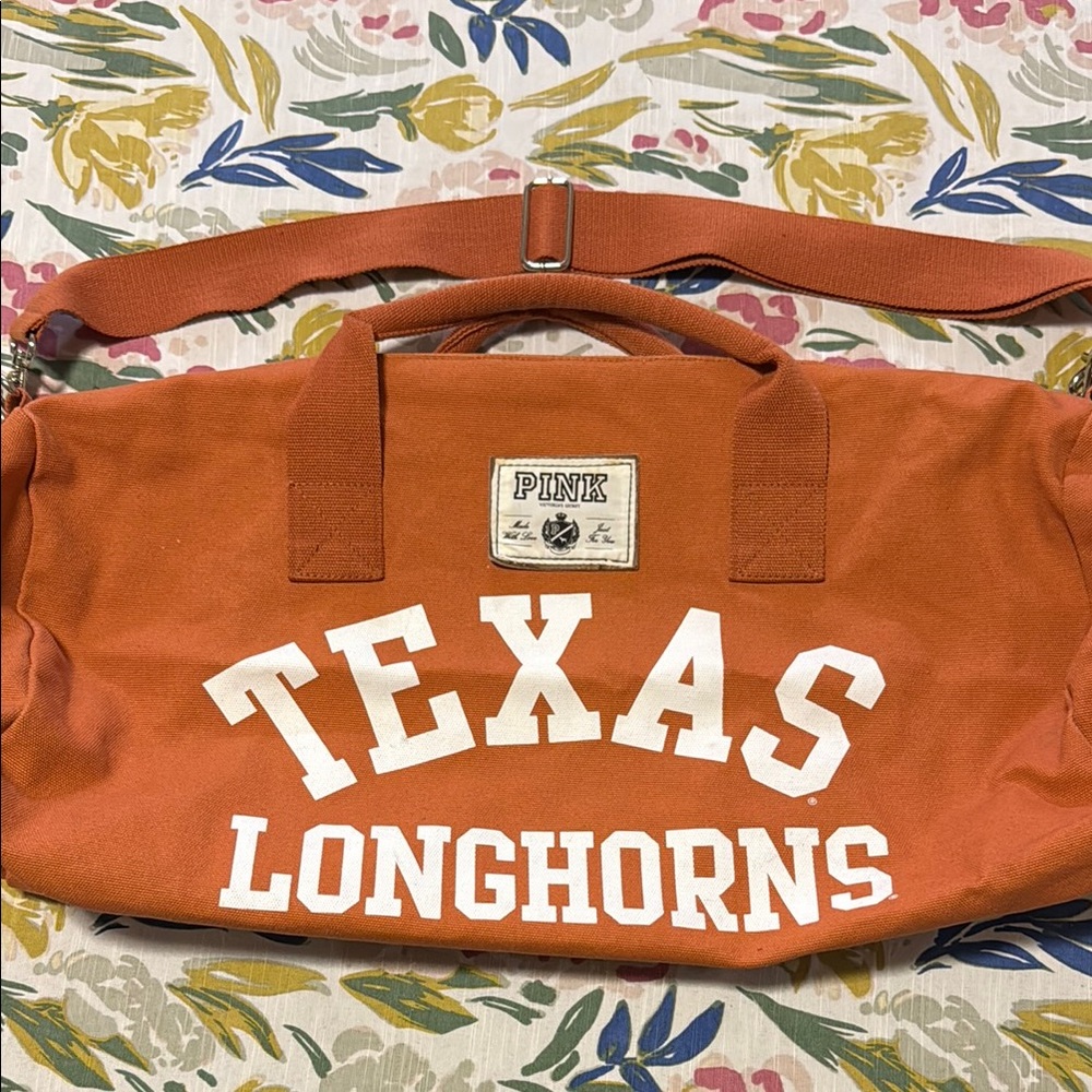 Victoria's Secret PINK Texas Longhorns Duffel Bag